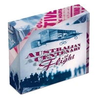 2010 $1 Australian Centenary of Flight 1oz Silver Coloured Proof Coin