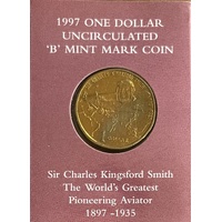 1997 $1 Sir Charles Kingsford Smith "B" Mintmark