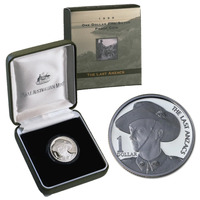1999 $1 The Last Anzacs Silver Proof