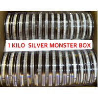 1Kg Silver Monster Box - 28x Pure Silver Rounds