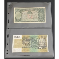 2 Pocket Vario Banknote Album Sleeve Pk 5