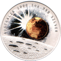 2000 Millennium 1oz Silver Proof Dollar Coin