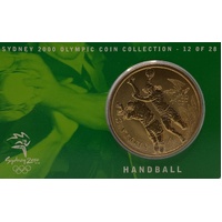 2000 $5 Sydney Olympic Gold Coin - Handball