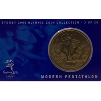 2000 $5 Sydney Olympic Gold Coin - Modern Pentathlon