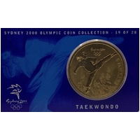 2000 $5 Sydney Olympic Gold Coin - Taekwondo