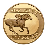 2000 $5 Phar Lap Proof Coin