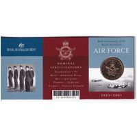 2001 $1 80th Anniversary of the Royal Australian Air Force