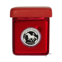 2002 1oz Year of the Horse Silver Proof Coin