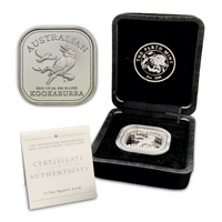 2003 1/2oz Kookaburra Silver Proof Square Coin