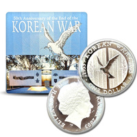 2003 $1 50th Anniversary of the End of the Korean War Silver Proof