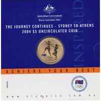 2004 $5 The Journey Continues - Sydney to Athens