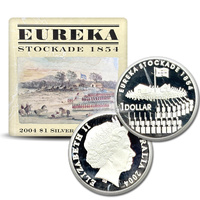 2004 $1 150th Anniversary of the Eureka Stockade Silver Proof