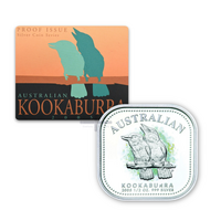 2005 1/2oz Kookaburra Coloured Silver Proof Coin