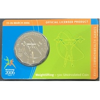 2006 50c Commonwealth Games XVIII - Weightlifting