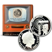 2006 $1 50 Years of Australian Television Silver Proof