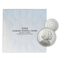 2007 £5 Diamond Wedding Uncirculated Carded Coin