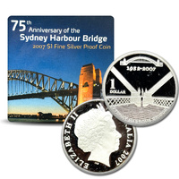 2007 $1 75 Years of the Sydney Harbour Bridge Silver Proof
