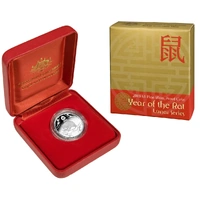 2008 $1 Year of the Rat Silver Proof Coin