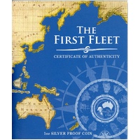 2008 The First Fleet 1oz Coloured Silver Proof Coin