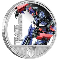 2009 1oz Transformers - Optimus Prime Silver Proof Coin