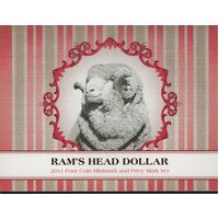 2011 Ram's Head 4X $1 Mintmark set One Dollar