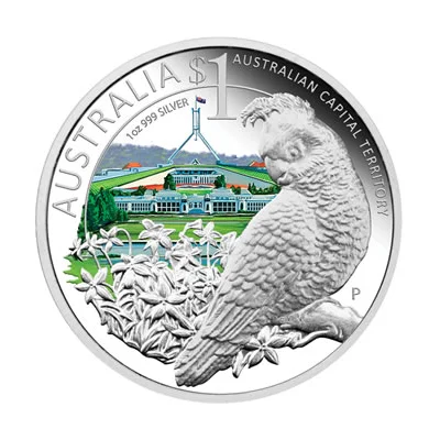 2011 1oz Silver - Celebrate Australia: Canberra Cockatoo Silver Proof (ANDA Show 6-7 Nov)