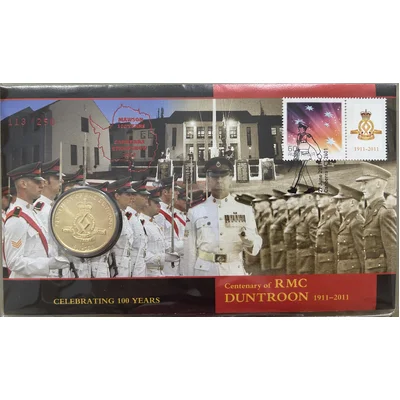 2011 $1 Royal Military College Duntroon PNC (Canberra Stamp Show)