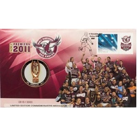 2011 Manly Warringah Sea Eagles - NRL Premiers Medallion PNC