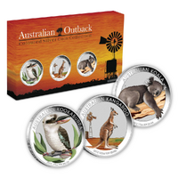 2012 1/2oz Outback Coloured Silver Coin Set