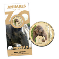 2012 $1 Animals of the Zoo - Asian Elephant