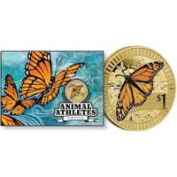 2012 $1 Young Collectors Animal Athletes - Marathon Carded Coin