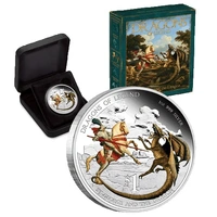 2012 1oz St George & The Dragon Silver Proof Coin