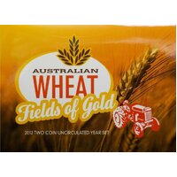 2012 Australian Wheat Fields of Gold 2 Coin Set