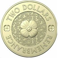 2012 $2 Gold Poppy Single Coin
