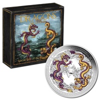 2012 5oz Year of the Dragon Silver Proof Coin