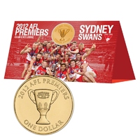 2012 AFL Premiers Carded Coin & Stand 
