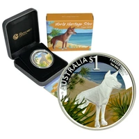 2013 $1 World Heritage Sites Fraser Island 1oz Silver Coloured Proof Coin