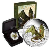 2013 Green Dragon 1oz Silver Proof Coin