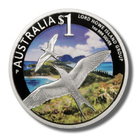 2012 $1 World Heritage Sites Lord Howe 1oz Silver Coloured Proof Coin