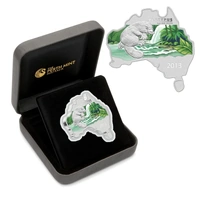 2013 1oz Platypus - Australian Map Shaped Silver Coin
