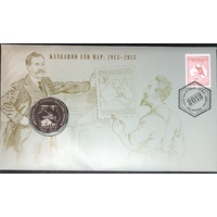 2013 50c Kangaroo and Map: 1913 - 2013 PNC