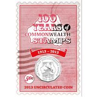 2013 50c 100 Years of Commonwealth Stamps