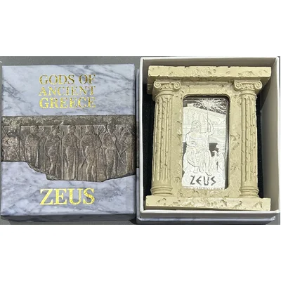 2013 2oz Silver Gods Of Olympus Zeus Silver Coin in Display