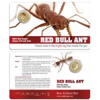 2014 $1 Bright Bugs Red Bull Ant