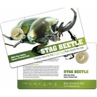 2014 $1 Bright Bugs Stag Beetle