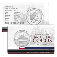 2014 50c Australia At War - Battle of Cocos