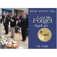 2014 $1 Anzac Day Lest We Forget