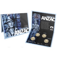 2015 Centenary of Anzac 4X $1 Mintmark set One Dollar
