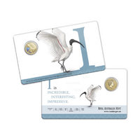 2015 $1 "I" Alphabet Frosted Uncirculated Carded Coin