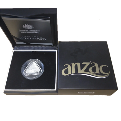 2015 Silver $5 ANZAC Centenary Silver Triangular Coin